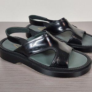 Adieu Paris Slingback Type 43 Sandal Black Leather Womens Size 5 /35